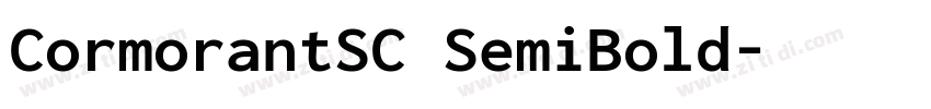 CormorantSC SemiBold字体转换